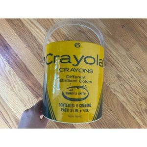 Vintage + Rare 80s Crayola Ice Bucket with Lucite Handle, No Lid